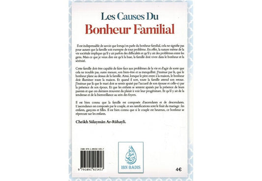 Les Causes Du Bonheur Familial - Cheikh Ar-Rûhayli - Edition Ibn Badis