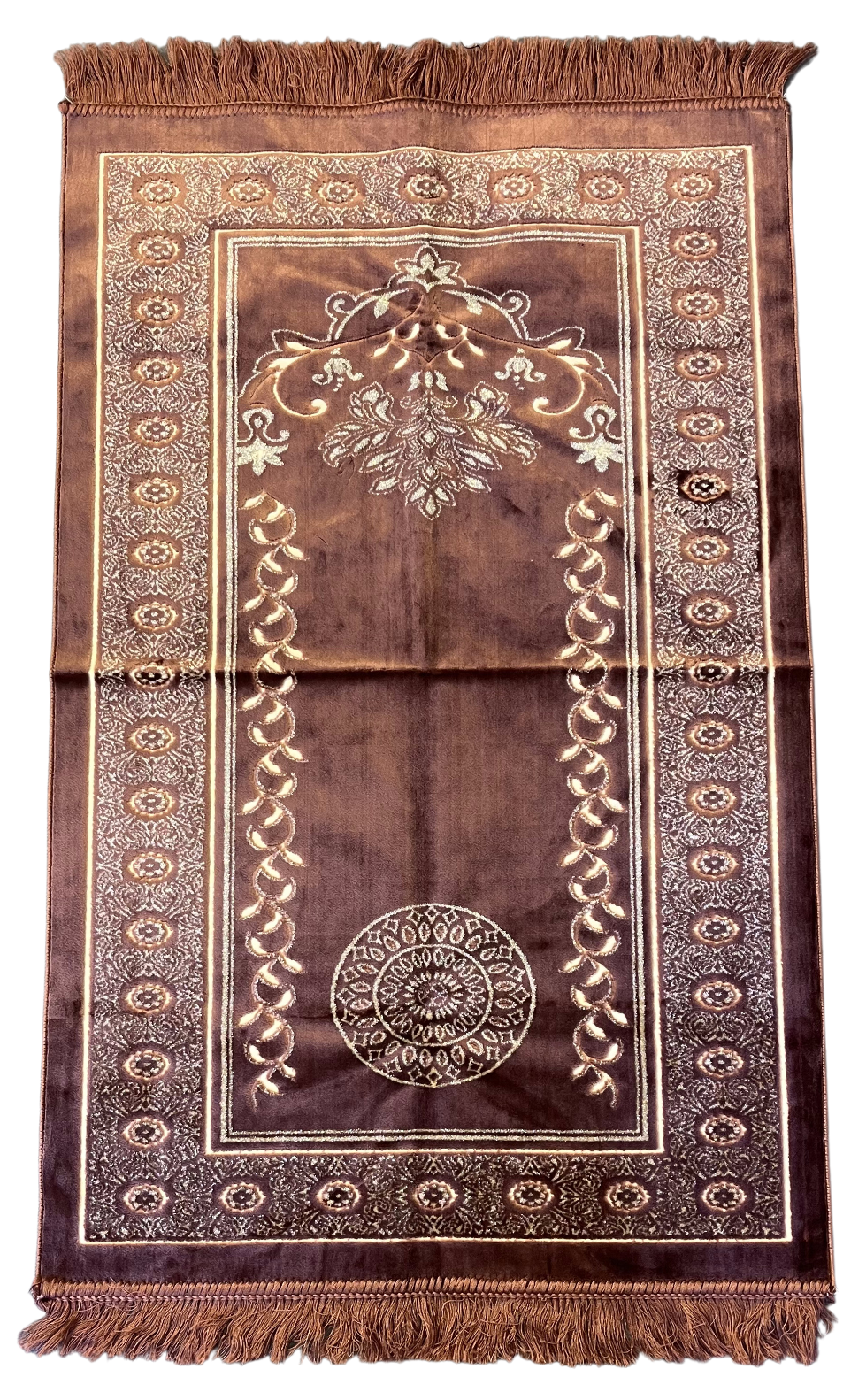 Tapis de prière de qualité premium - Made in Turkey - Marron