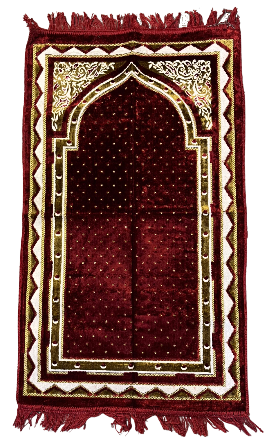 Tapis de prière simple rouge