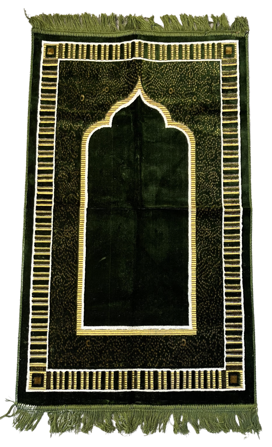 Tapis de prière simple vert