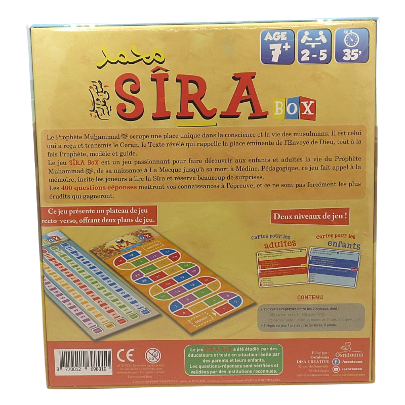 Sira Box - Jeu de Société sur la Vie du Prophète Muhammad (paix et salut soient sur lui)